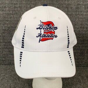 Bishop Athletics Baseball Hat Mens Adjustable White Strapback Cap America Golf
